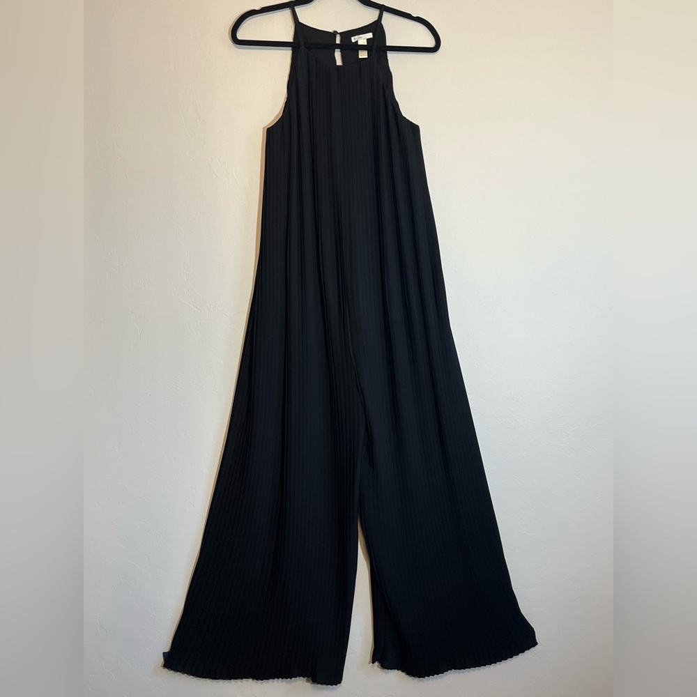 Cato Jumpsuit Romper Pleated Women Size L Black
